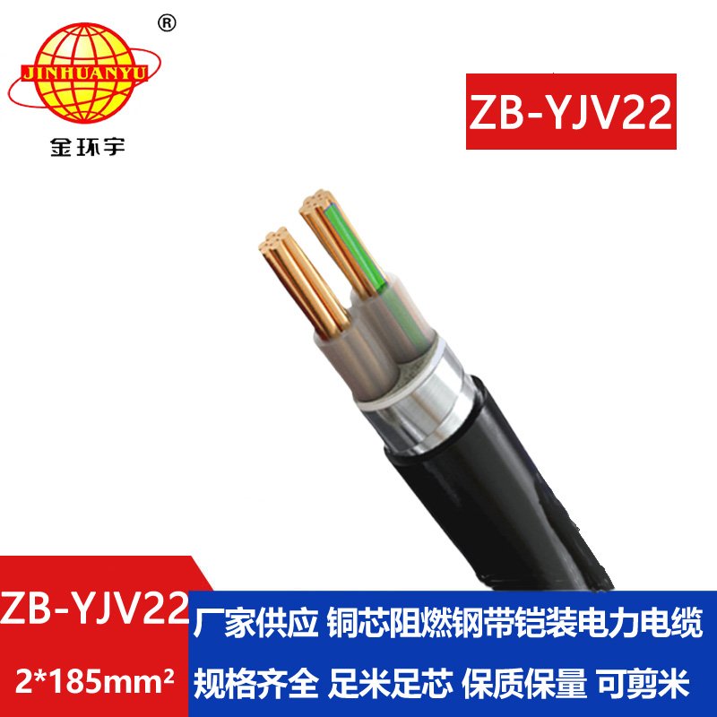 金環(huán)宇電纜 銅芯 yjv22電纜 鎧裝阻燃電力電纜ZB