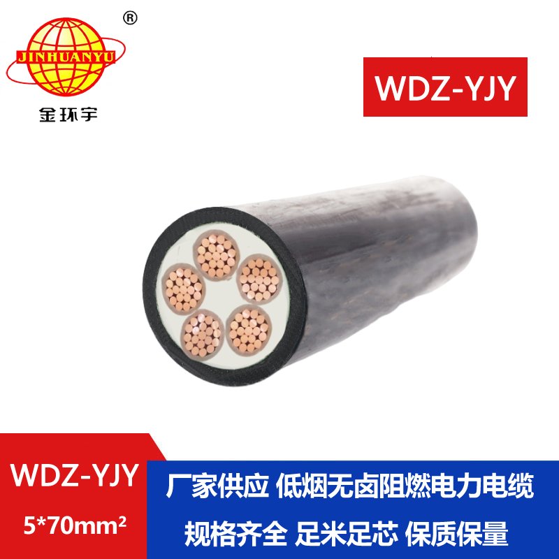 金環(huán)宇電線電纜 wdz-yjy電纜 WDZ-YJY 5X70平方 低煙無(wú)